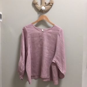 Mauve Linen Blouse